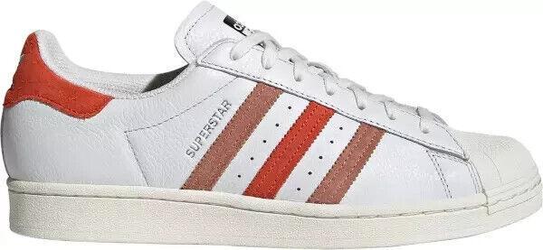 Size 8.5 - Adidas Superstar Crystal White Preloved Red for sale