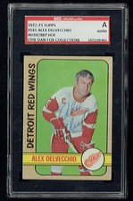 Alex Delvecchio signed autograph auto 1972-73 Topps Hockey Card SGC Authentic