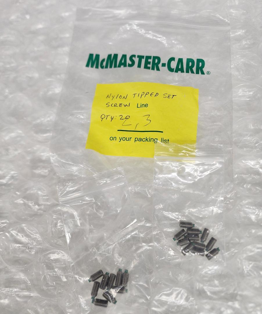 McMASTERCARR NYLON TIPPED SET SCREW eBay