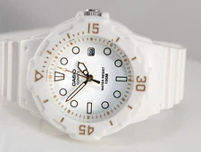 Casio LRW200H-7E2V Ladies Analog Watch White 100m WR Rotating Bezel Date New