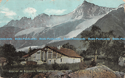 R430553 Glacier de Bossons Schweiz König Fine Art Postkarten Shureys Publicat