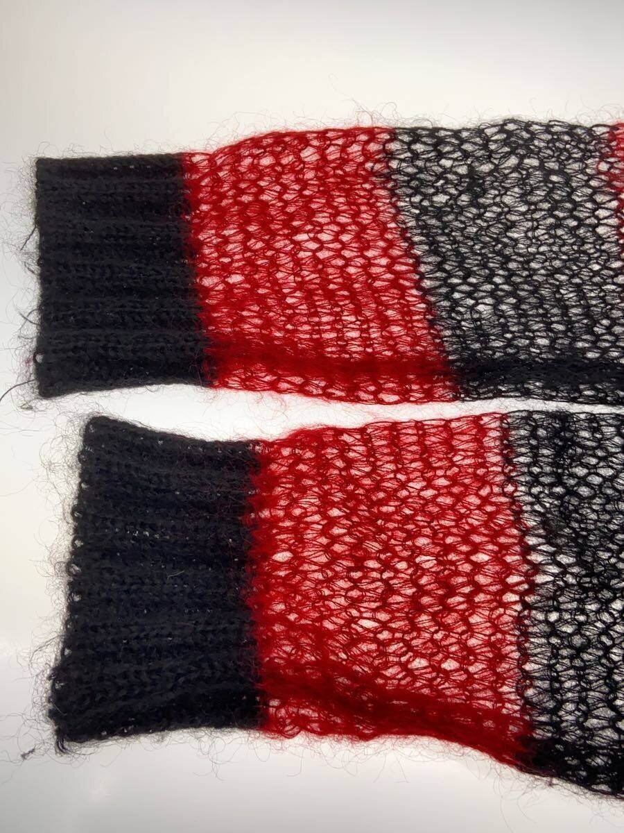 SUGARHILL 21AWKN04 MOHAIR LOOSE STRIPE KNIT 2 RED BORDER Used | eBay