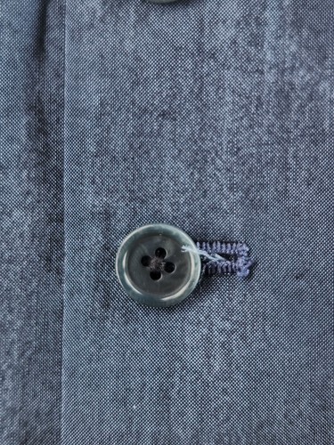 John Varvatos Men Striped Vest Waistcoat Gillet Blue Buttons Poly Rayon Formal - Picture 8 of 11