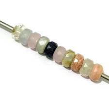 10 Pcs. New Collection Multi Gemstone 5MM Big Hole Beads Large Hole Beads 14x8mm