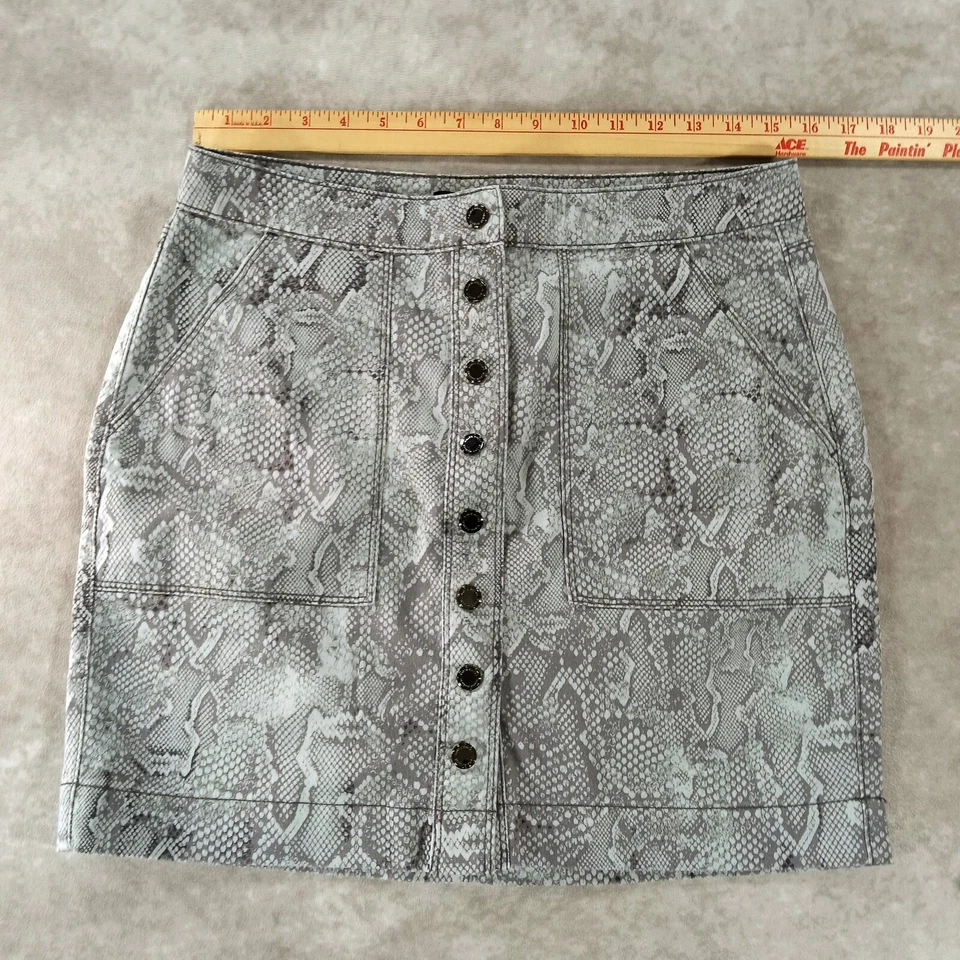 Minifalda para mujer con estampado de piel de serpiente del mercado negro de la Casa Blanca talla 6 (31) Foto 4 de 4