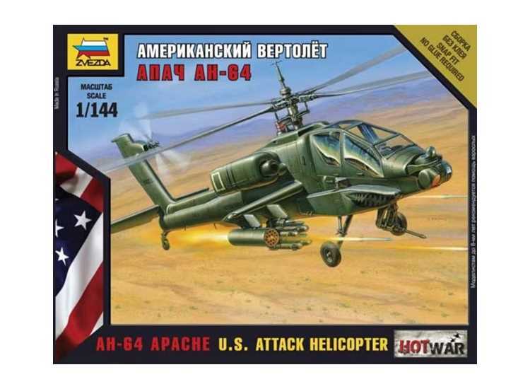 Zvezda 1/144 7408 AH-64 Apache
