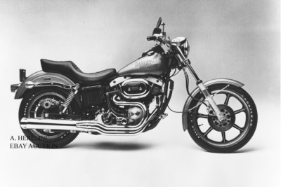 Harley Davidson FXS Low Rider 1200 1970s motorcycle photo press