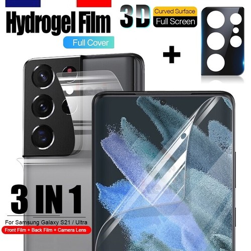 Film Hydrogel + 3D Caméra Pour Samsung Galaxy S25 S24 S23 S22 S21 S20 Plus Ultra - 第 1/14 張圖片