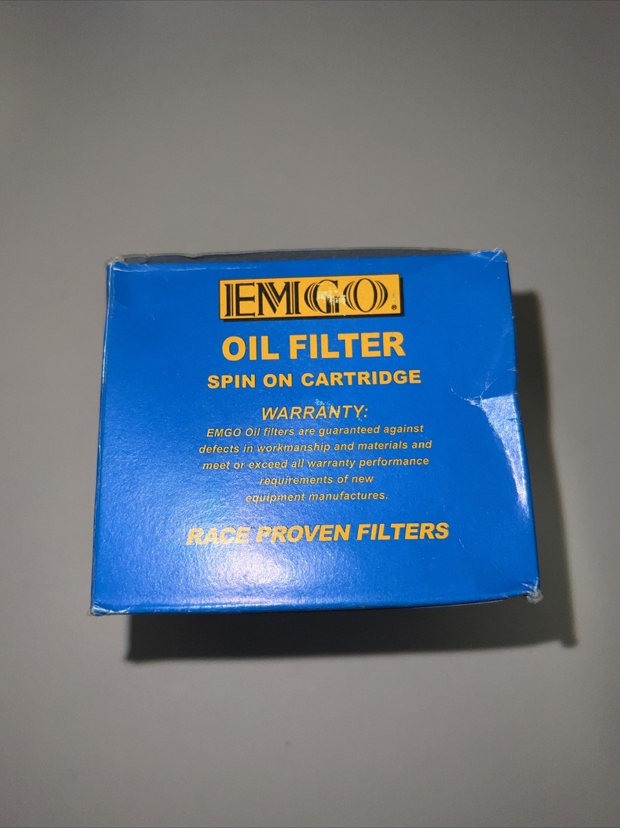 Emgo Chrome Oil Filter Spin On Cartridge 10-55670 Replaces