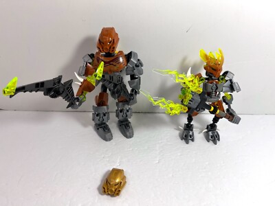 LEGO Bionicle LOT: Pohatu Master of Stone 70785 Protector of Stone 70779 