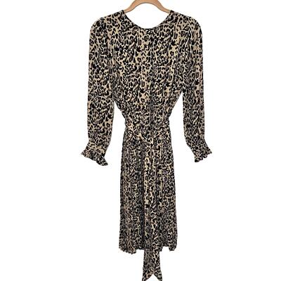 cheetah flowy dress PrettyLittleThing Women's Cheetah Printed Ruffle Detail Plunge Maxi Dress in Brown