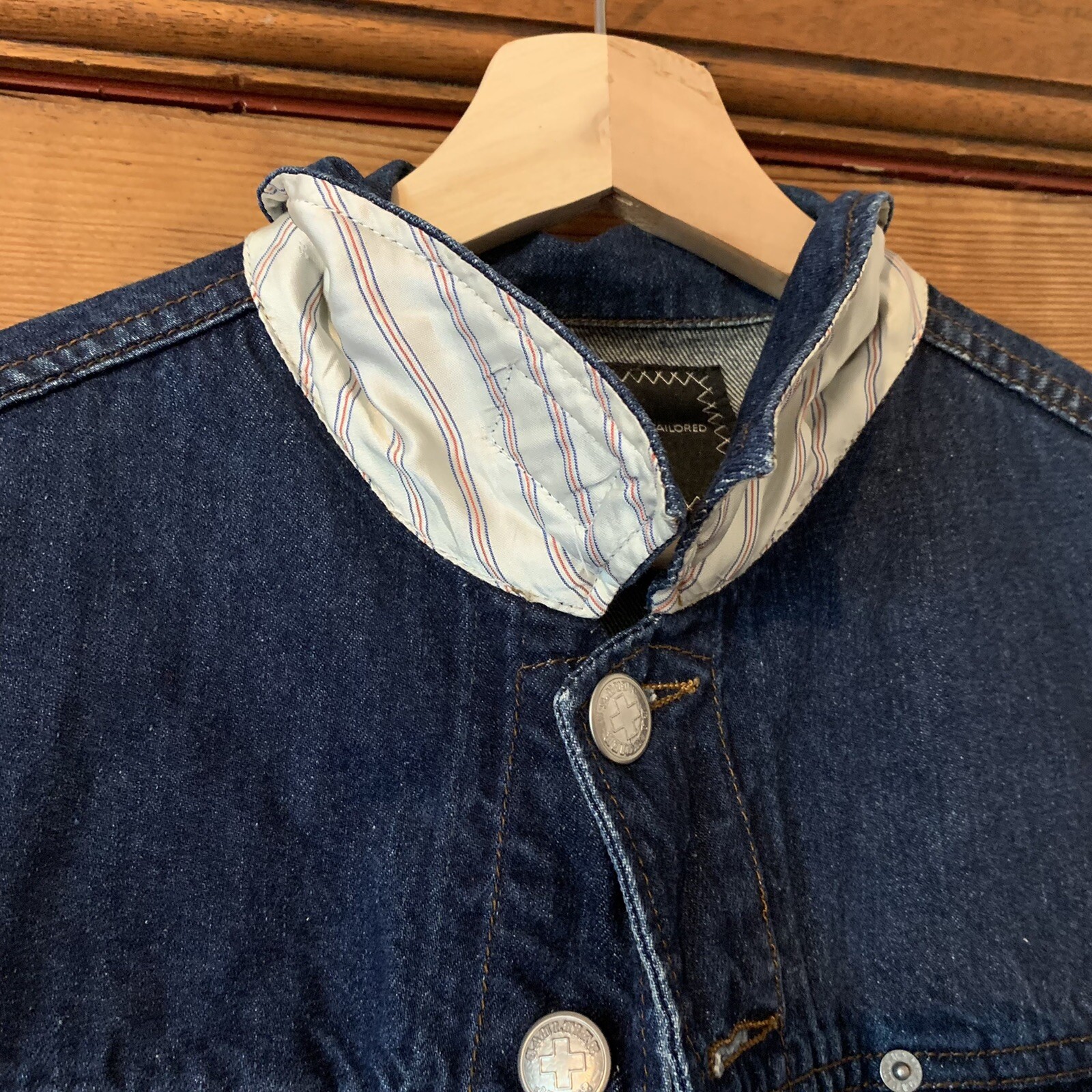 JEAN PAUL GAULTIER Vintage Y2K Denim Jacket Cropped S 90s 2000s