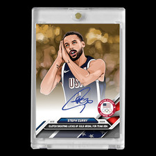 Steph Curry 2025 Team USA Facsimile Autograph...