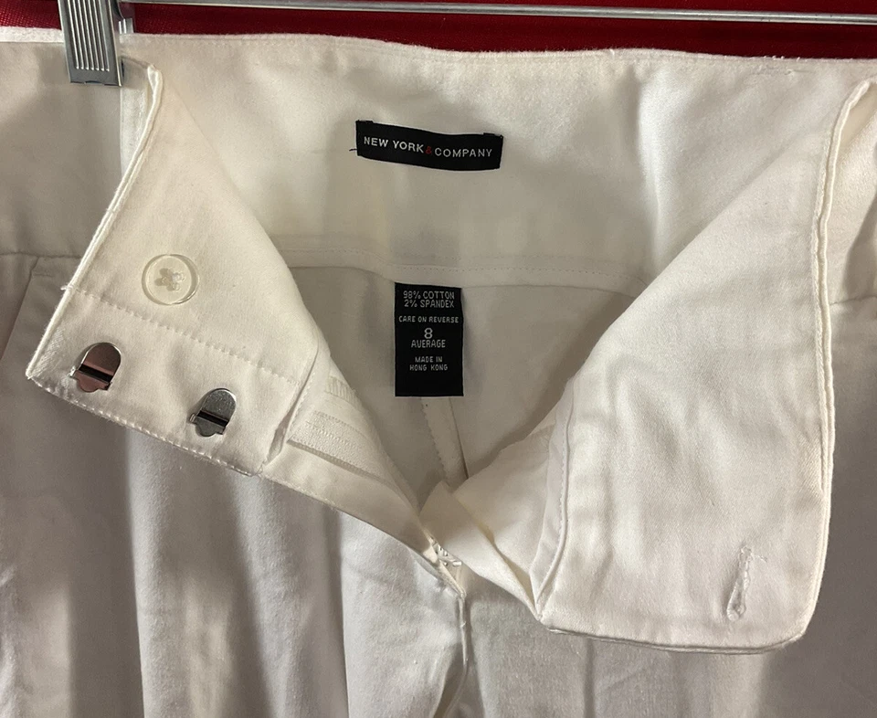 Pantalones de vestir/informales elásticos para mujer New York Company talla 8 98 % algodón Foto 3 de 4