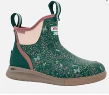 Xtratuf Women's 6 in Ankle Deck Boot Sport - Floral Pattern/Aventurine XADSW300