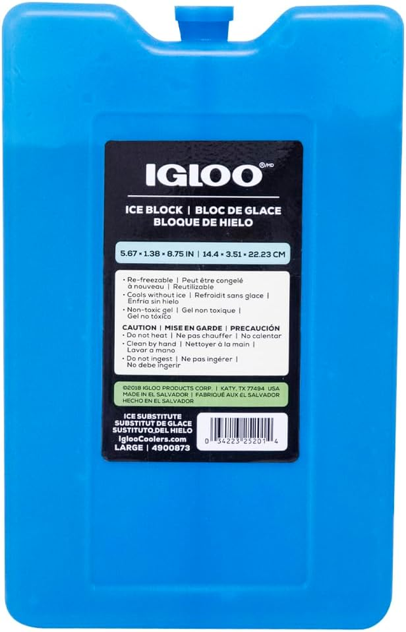 Igloo Ice Blocks, Reusable Ice Packs for Coolers, Long Lasting Cold Freezer Pack
