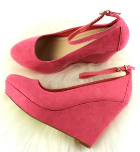 wedge court shoes with ankle strap