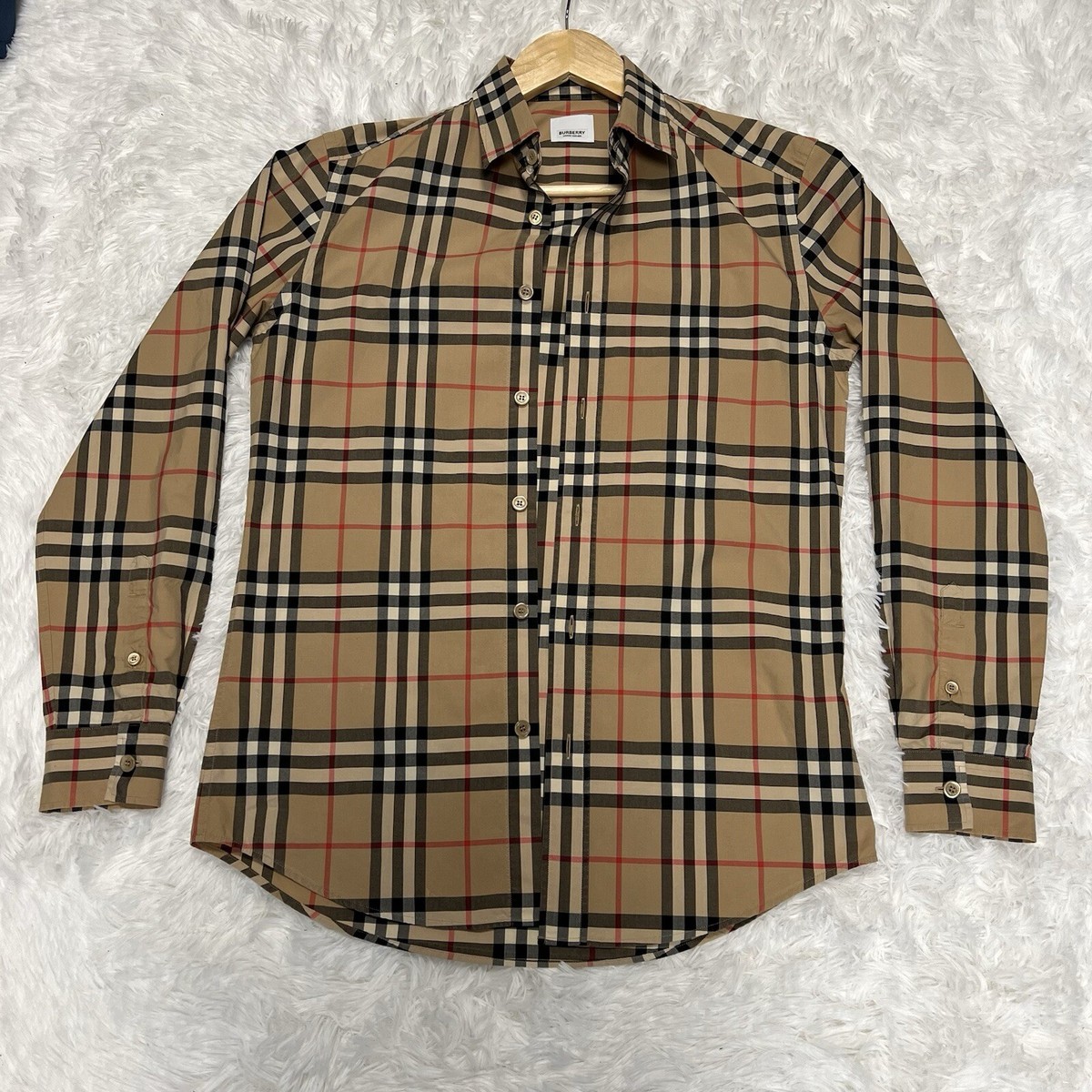 Dress Shirt Burberry Brit Burberry Fitted Shirt BURBERRY Men's