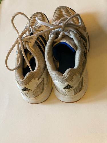Adidas Sportschuhe Hallenschuhe, weiß/ blau, Größe 38, gebraucht - Bild 6 von 7