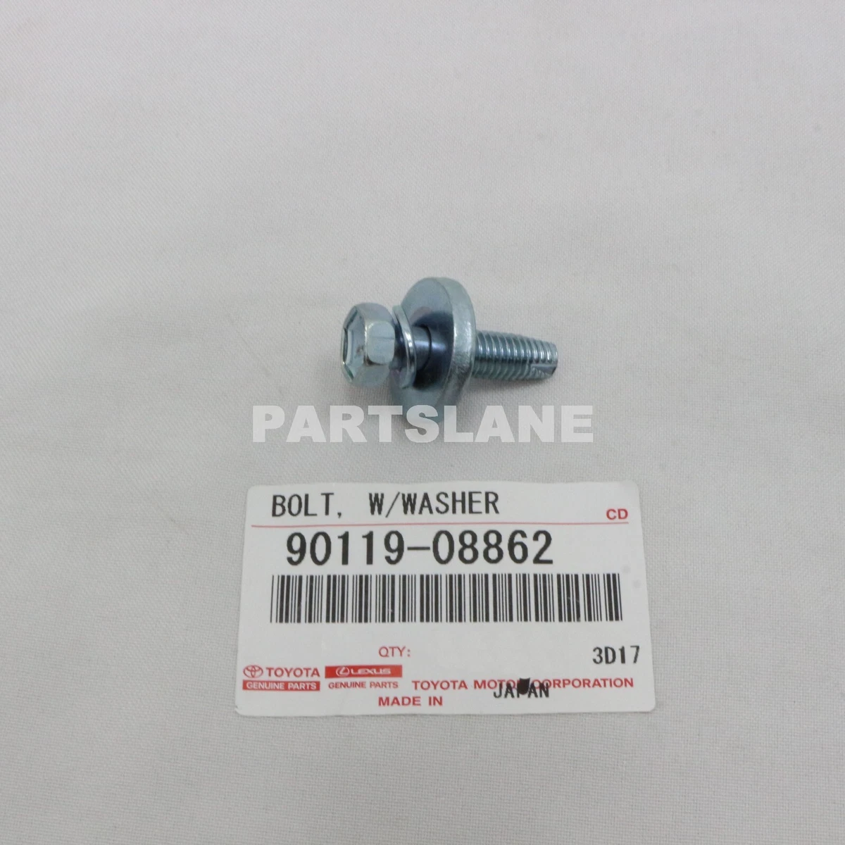 90119-08862 Toyota OEM Genuine BOLT, W/WASHER | eBay