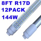 12Pcs R17d Ho 8Ft Led Shop Lights 144W Led Tube Light Bulbs T8 Led Garage Lights
