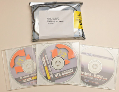 Visco Vision VTV-8000 Machine Vision Software CDs w/ Windows XP Pro on 3.5'' HDD