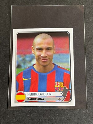2005 Panini UEFA Champions of Europe 1955-2005 Stickers HENRIK LARSSON ...