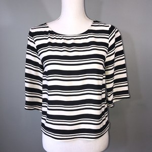 Ella-Moss-Anthropologie-Black-amp-White-Stripe-Top-Blouse-Size-Small