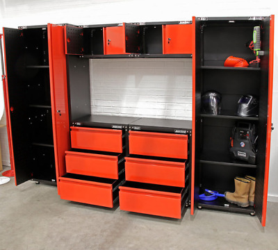 Large Tool Box Workbench Cabinet Set, Garage Tool Cabinets Uk