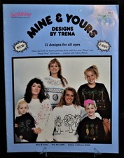 Mine  Yours Designs by Trena screen printing Scribbles Pattern Book Craft Hobby