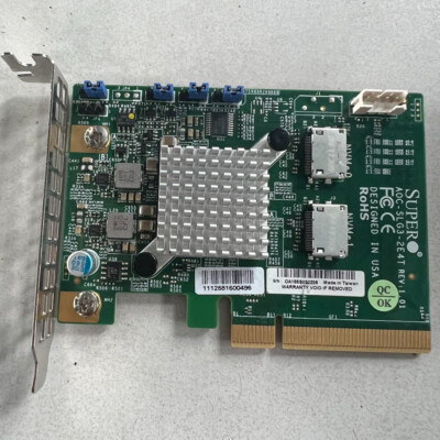 For Supermicro AOC-SLG3-2E4T Dual Port Internal NVMe Host Bus Adapter Card HBA