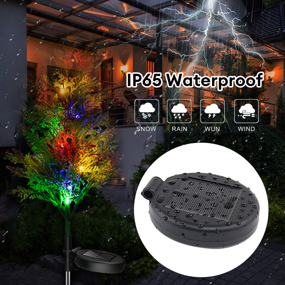 Solar Garden Lights Christmas Tree Outdoor Pathway Yard Patio Lights