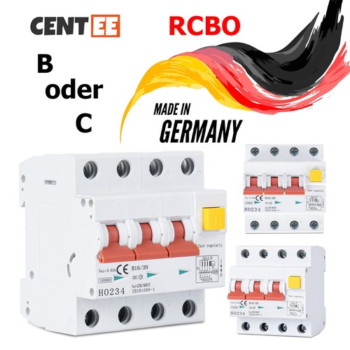 FI/LS-Schalter FI-Schalter Kombination Sicherungsautomat RCBO 3P +N 30mA TYP A