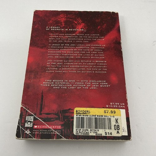 Star Wars Legacy of the Jedi & Secrets of the Jedi by Jude Watson (paperback) - Picture 2 of 7