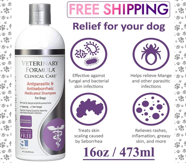 Veterinary Clinical Antiparasitic & Antiseborrheic Medicated Dog