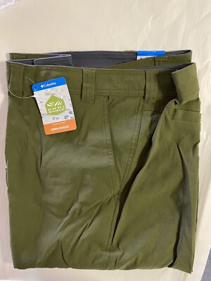 Columbia Men's Royce Peak Ii Short, Water-Stain Resistant, New Olive, 52W x10L