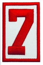 Red Wings Ted Lindsay #7 Memorial Jersey Patch