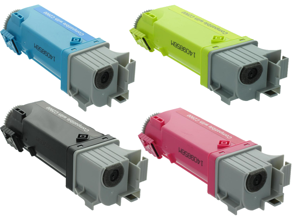 Toner noir et couleur pour Epson Aculaser C2900DN pack de 4