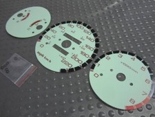Kmh Kilometers For 96-00 Honda Civic Manual Mt Green Face Glow Through Gauges