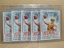 Joe Burrow RC Lot 2020 Sage Premier Draft Five Star Red #91 Cincinnati Bengals
