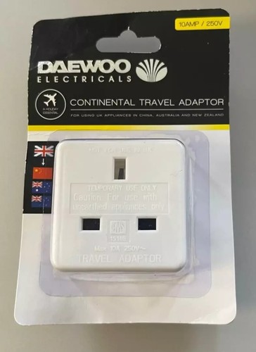 UK to Australia AU, New Zealand power adaptor plug converter travel adapter - Picture 4 of 5