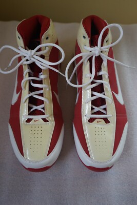 2009 Nike Shox Vision TB White/Varsity Red/Metallic‎ Silver 367190-112 Men\'s 12 2009 Nike Shox Vision TB White/Varsity Red/Metallic Silver  main image 4