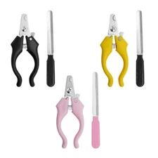 Pet Nail Cutter with Safety Lock Anti Slip Handle Round Tip Nail Trimming Tool