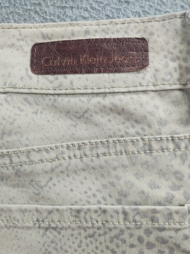 Calvin Klein Jeans Women’s Legging Gray Size 29/8 Snake Print Straight Mid Pants - Picture 8 of 12