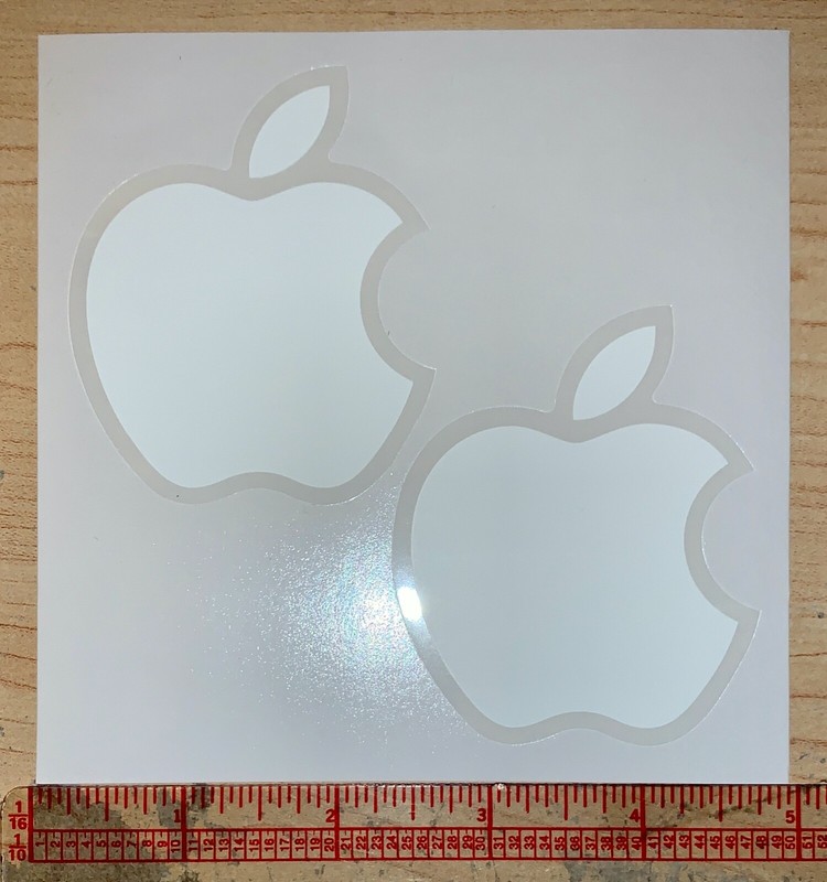 Apple Stickers - White