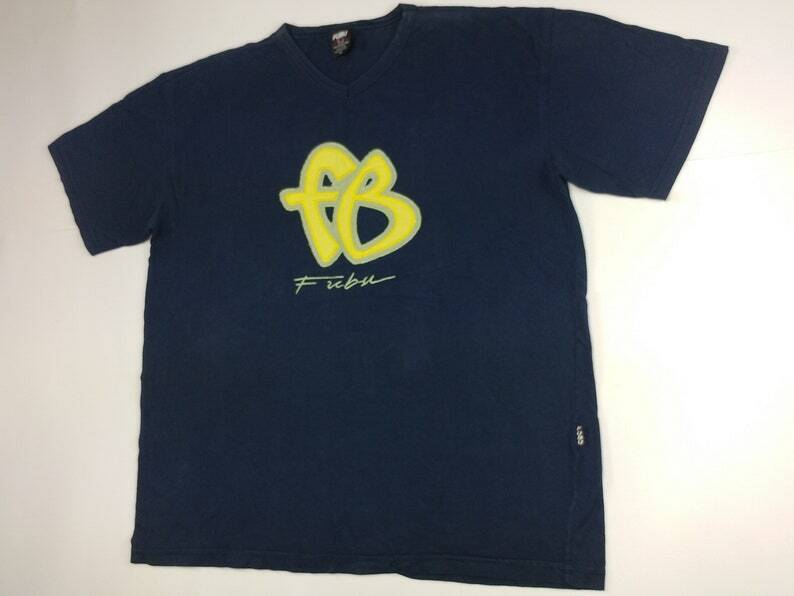 FUBU jersey, blue, vintage hip hop t-shirt, 90s h… - image 3