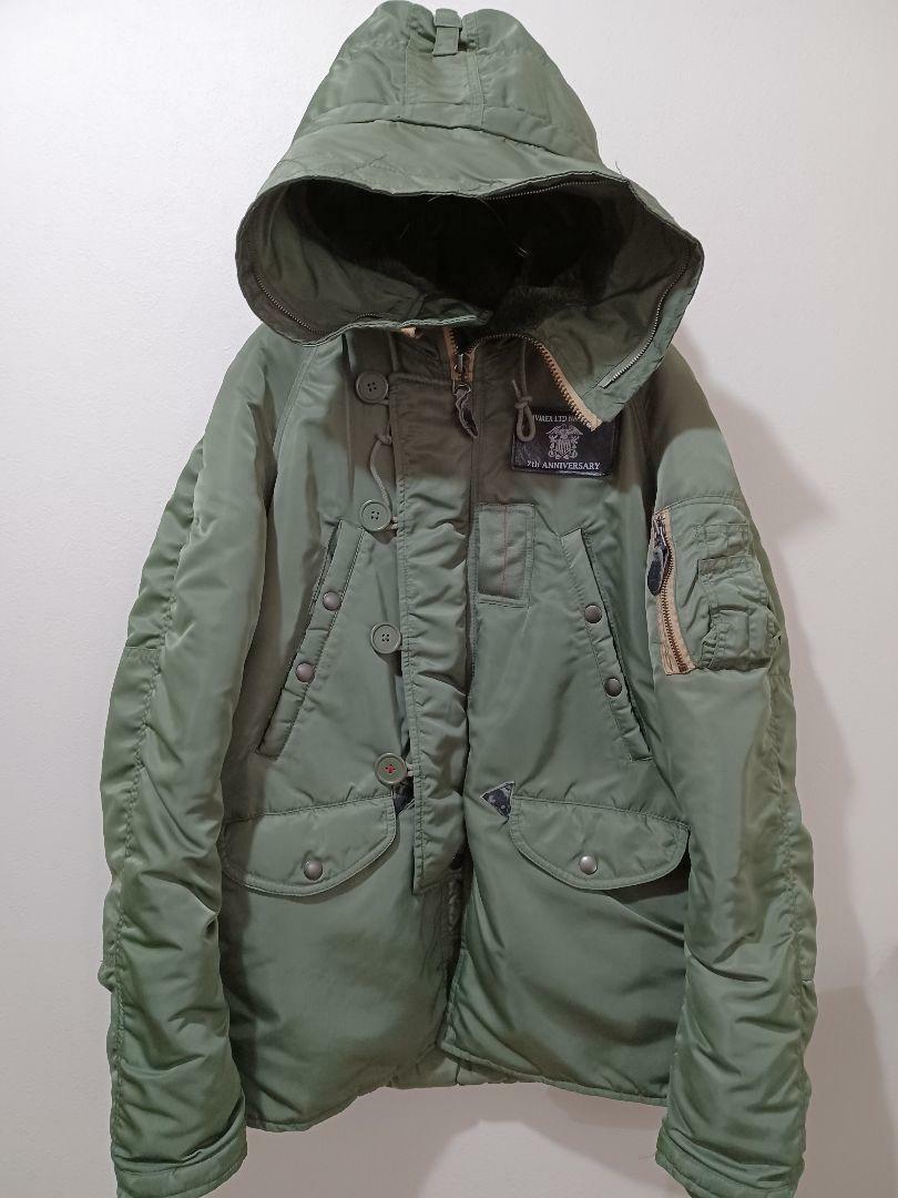 AVIREX Hoodie Military Mod Jacket Coat men S Skull Olive AVIREX Hoodie Military Mod Jacket Coat men S Skull Olive