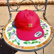 DC SHOE Cap Hat Baseball Cap Strapback Red Classics Sample Small Patch Logo