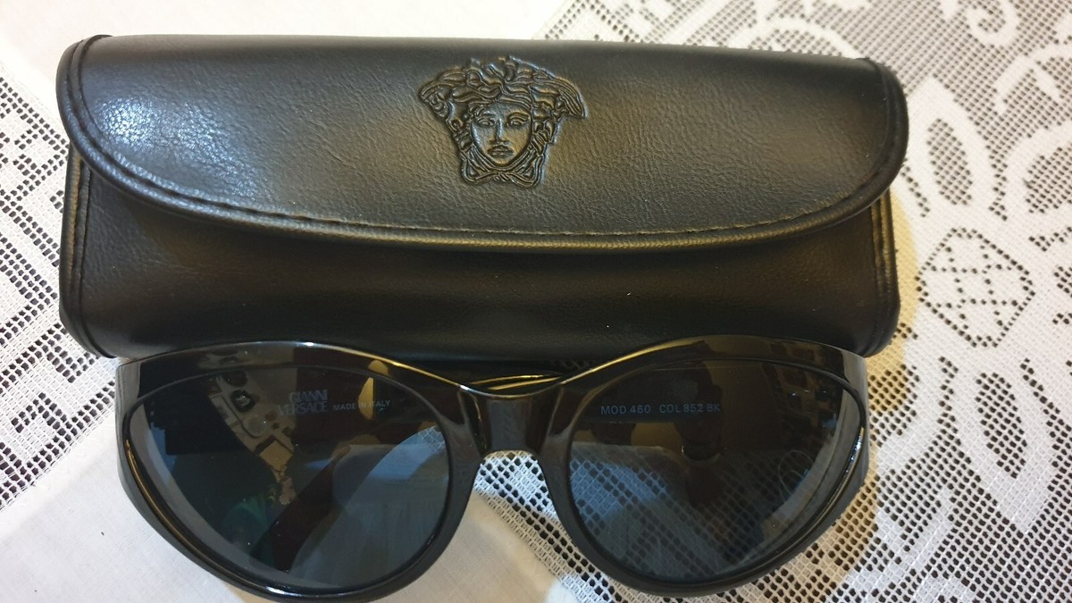 GIANNI VERSACE ヴェルサーチ MOD 460 サングラス ブラック Authentic Vintage Gianni Versace Black Sunglasses Mod 460 w
