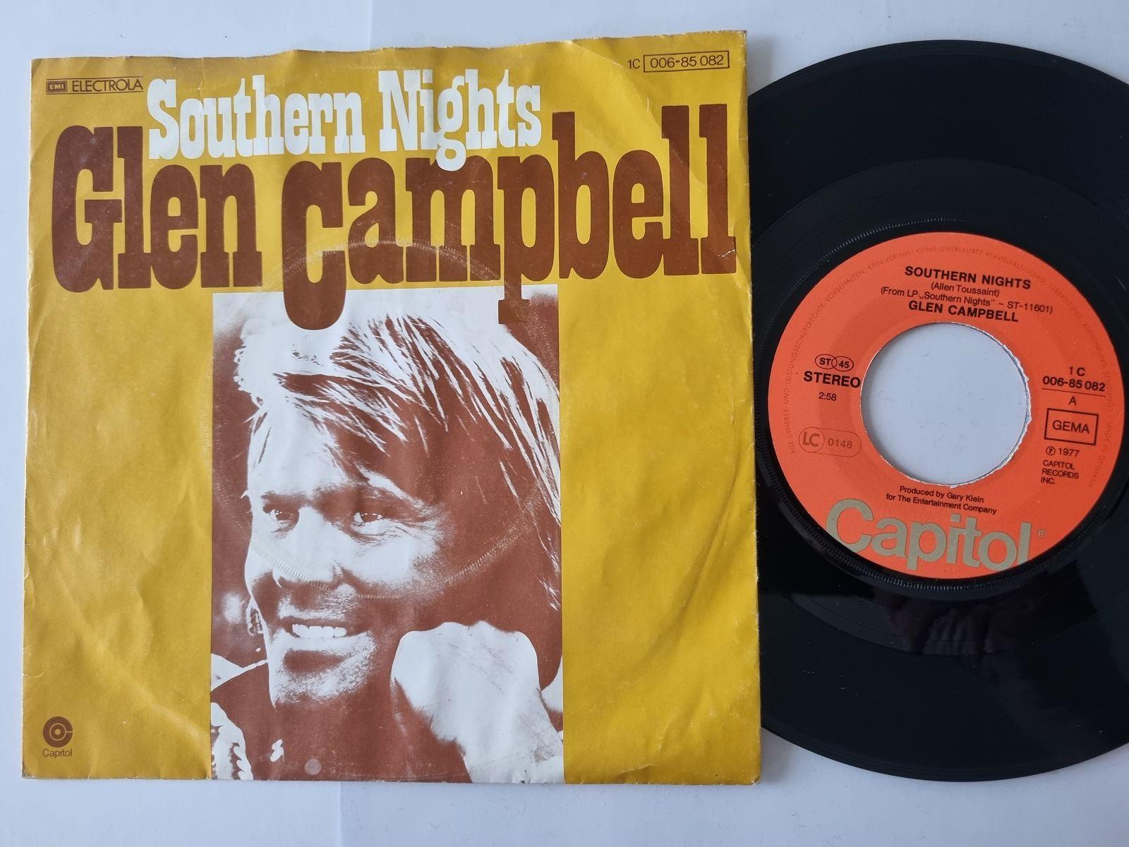 7"" Single Glen Campbell - Southern nights Vinyl Gemany